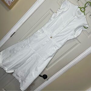 Dea Kudibal Womens Devanti White Denim Dress Sz M